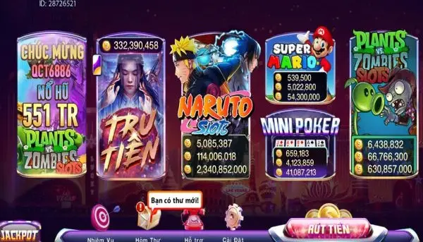 Nổ hũ naruto slots nhà cái Rik88 - Khám Phá Thế Giới Game Đầy Hấp Dẫn